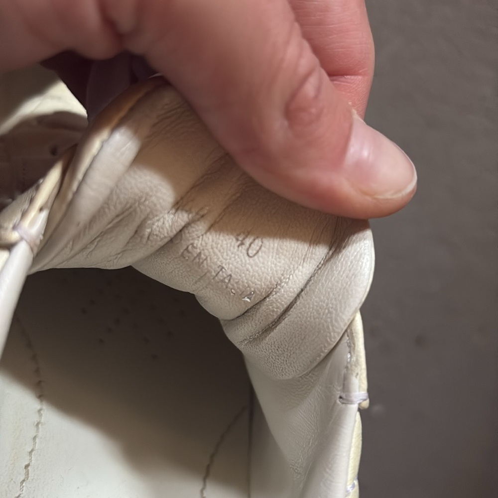 Prada Off-White Lace-Up Sneakers - Picture 8 of 8